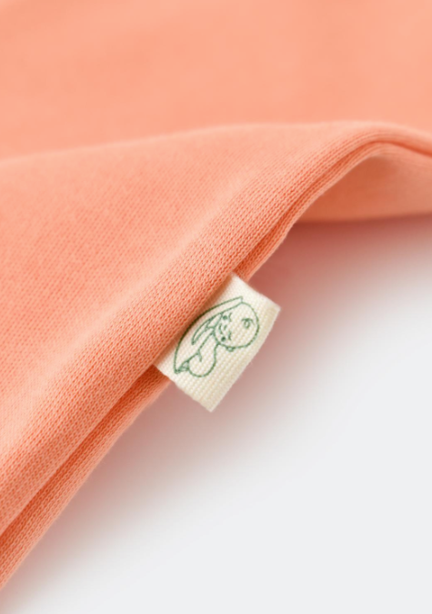 Pureopia — Organic Baby Bodysuit — Blush Orange