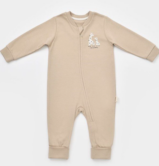 Pureopia — Organic Baby Bodysuit — Beige