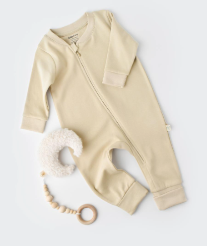 Pureopia — Organic Baby Bodysuit — Beige