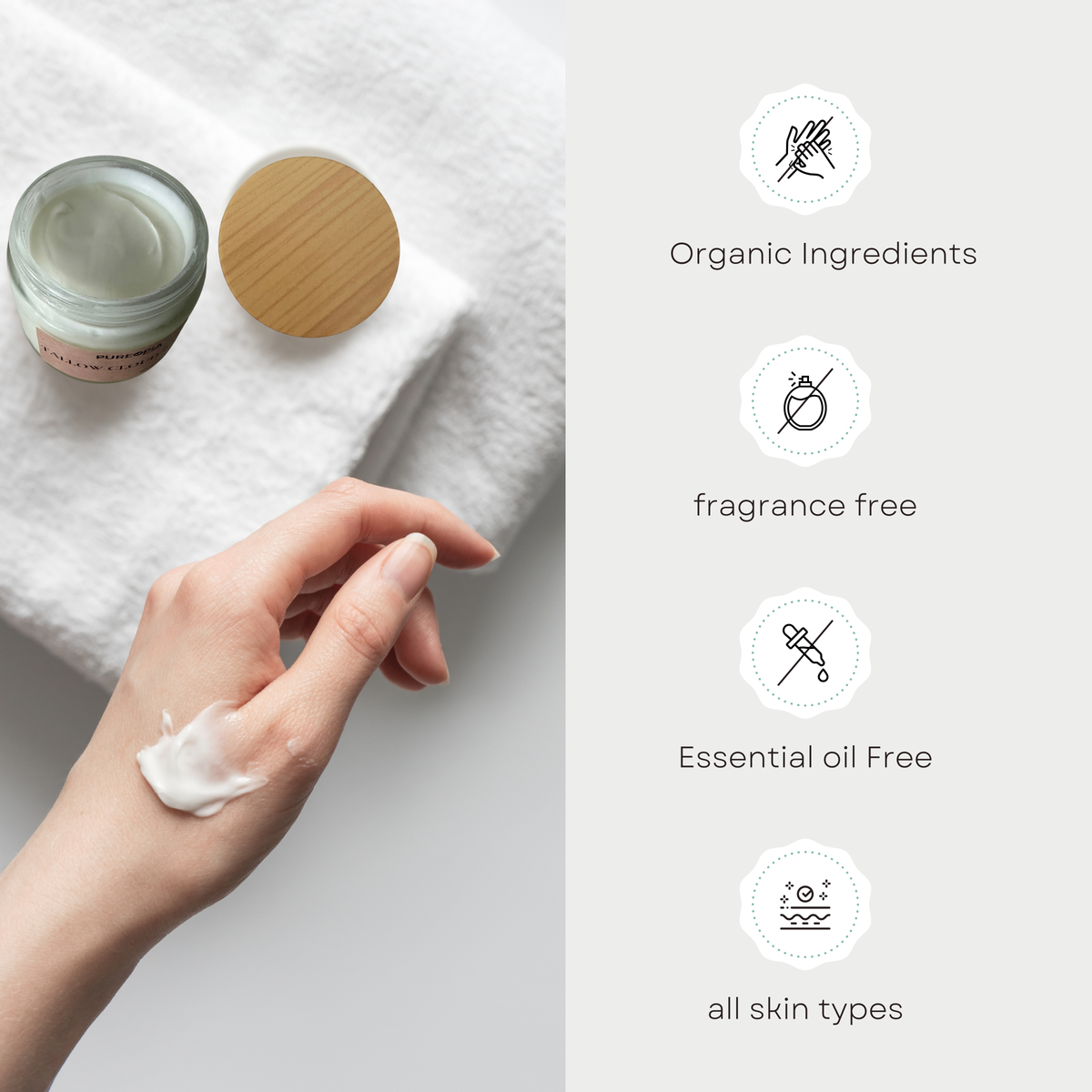 Organic Tallow + Calendula Balm