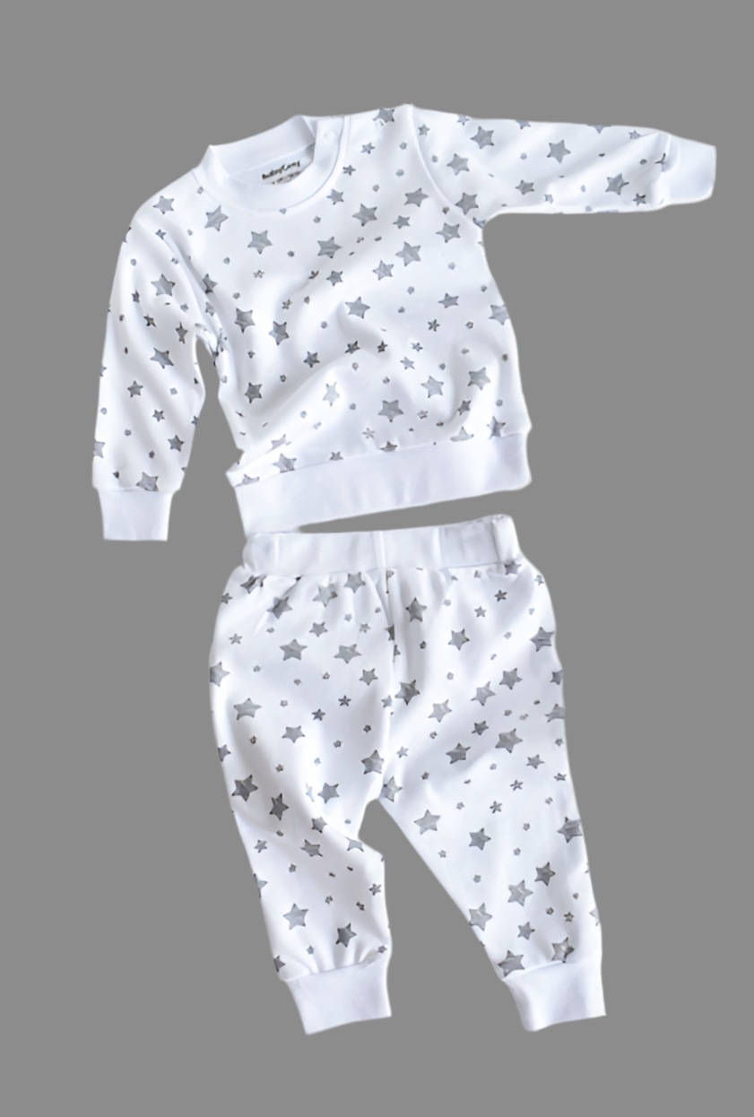 100% organic cotton baby boys and girls pajamas, Tee and pant 2-piece Set