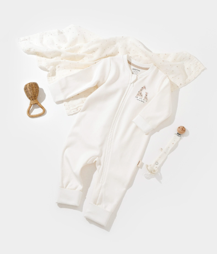 100% Organic Baby Footless Rompers