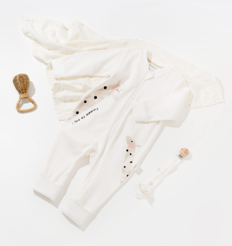 100% Organic Baby Footless Rompers