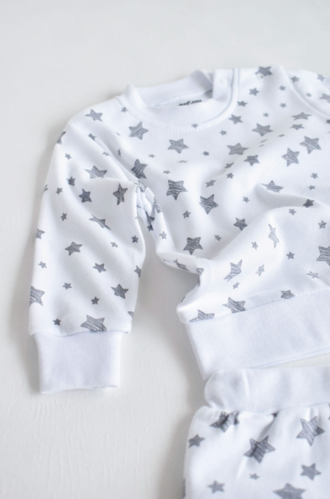 100% organic cotton baby boys and girls pajamas, Tee and pant 2-piece Set