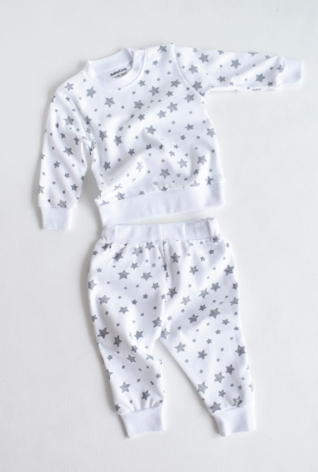 100% organic cotton baby boys and girls pajamas, Tee and pant 2-piece Set