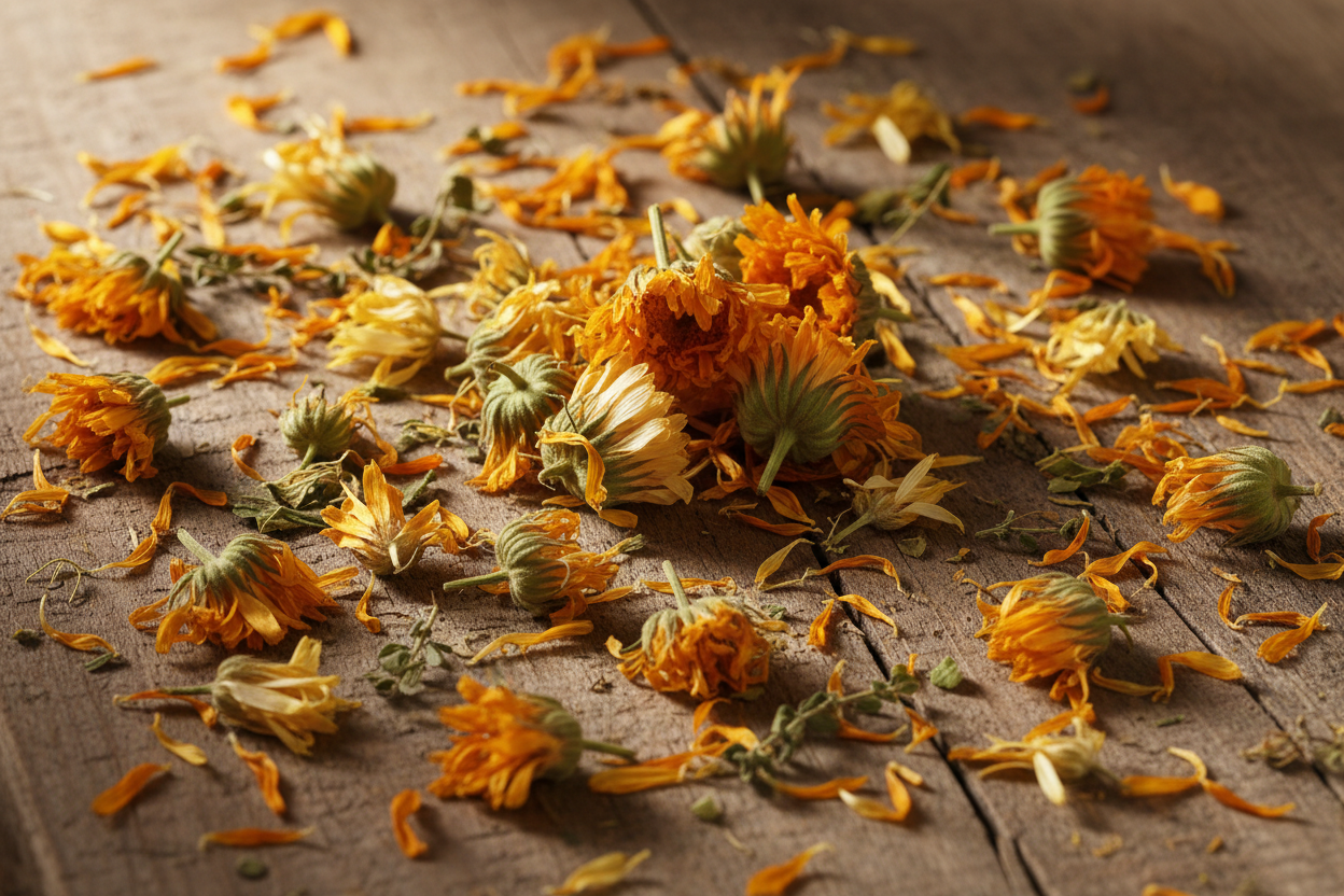 dried calendula flowers